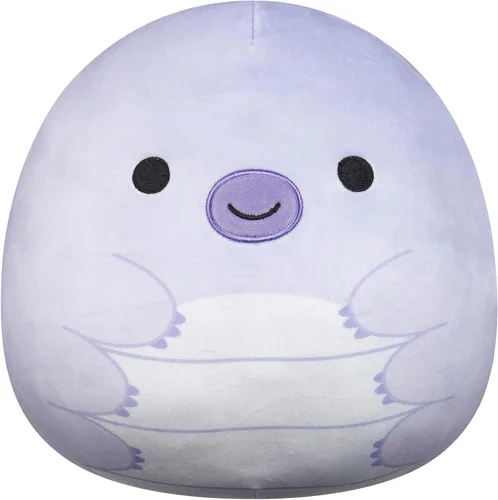 Miniatura 12 de Squishmallows Original 12 pulgadas Caine la tortuga de cuero naranja con gafas – Peluche oficial Jazwares (tamaño mediano)