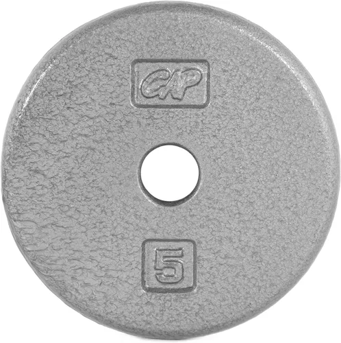 Miniatura 12 de CAP Barbell Placas de peso estándar de hierro fundido de 1 pulgada, individuales y juegos 1.25-50 libras Múltiples opciones Gris