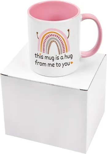 Miniatura 8 de Cabtnca Taza de abrazo de amistad – This Mug Is A Hug From Me To You – Regalo inspirador de aliento para mujeres, mejor amiga, mamá, compañera
