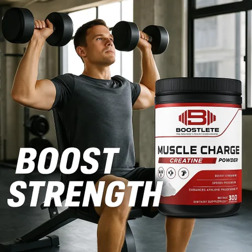 Miniatura 7 de MuscleCharge - Monohidrato de creatina en polvo de alta calidad, apoya el crecimiento muscular, la fuerza, el rendimiento y la energía, probada