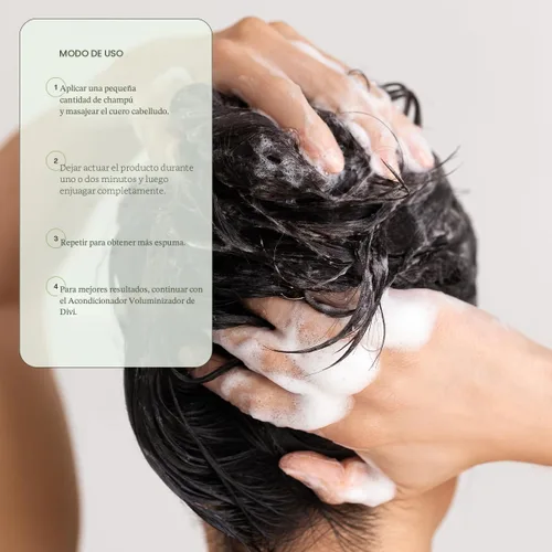 Miniatura 6 de Divi Champú voluminizador para mujeres y hombres - Champú de volumen ligero para cabello fino - Formulado para limpiar, nutrir y equilibrar el cuero
