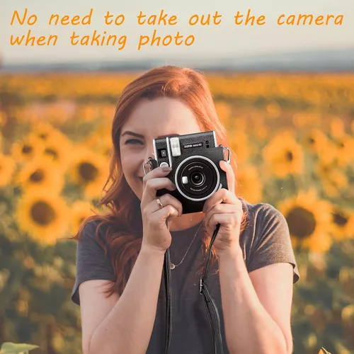 Miniatura 4 de Fintie Funda protectora para cámara instantánea Fujifilm Instax Mini 40 – Funda de piel vegana premium con correa ajustable extraíble