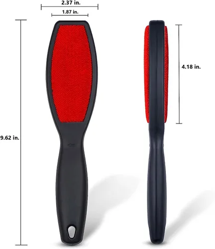 Miniatura 4 de Black Duck Brand Juego de 2 cepillos de pelusa de terciopelo de doble cara. Elimina pelusas, polvo, caspa y pelo de mascotas de la ropa y tapicería