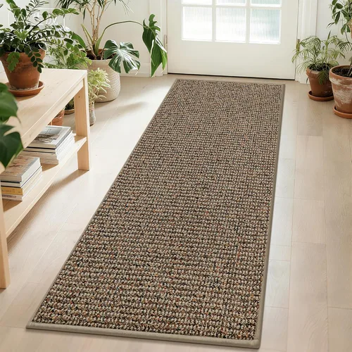 Miniatura 12 de BEQHAUSE Alfombra de Entrada de 20"x32" Tapete Interior para Puerta Antideslizante Lavable, Alfombras de Pasillo Absorbentes y Resistentes a Manchas