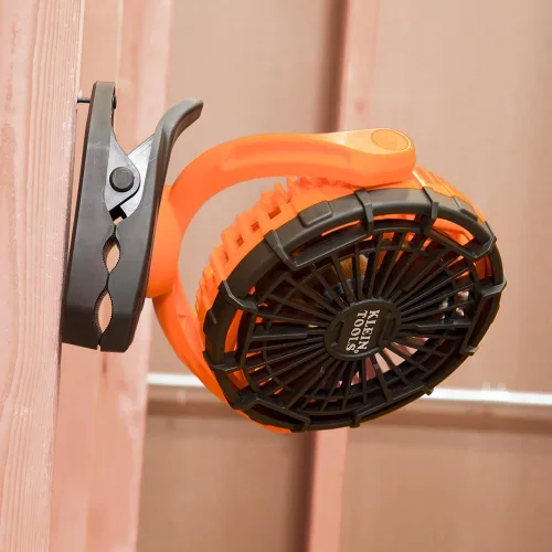 Miniatura 6 de Klein Tools PJSFM1 Ventilador recargable inalámbrico con cable de carga USB-C y múltiples opciones de montaje, perfecto para el lugar de trabajo