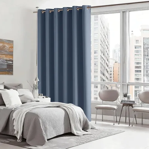Miniatura 149 de RYB HOME - Cortinas extralargas de privacidad, para bloquear luz, de techo a suelo, para comedor, oficina, sala de estar, cine en casa, patio, 8.3