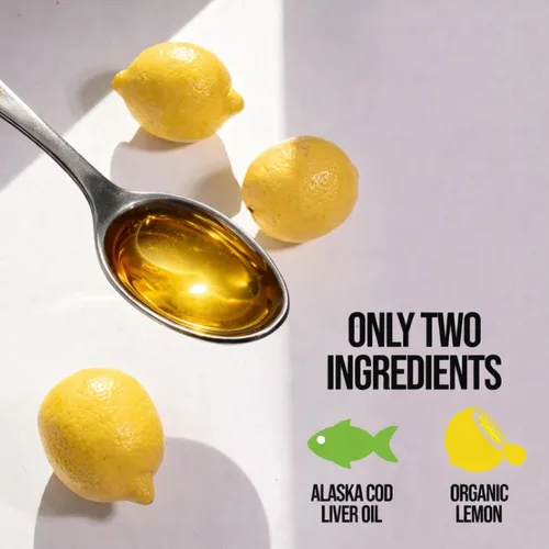 Miniatura 4 de On Target Living Aceite de Hígado de Bacalao de Alaska Líquido Sabor a Limón Orgánico 16.67 oz Captura en Línea en los EE. UU. Vitamina D