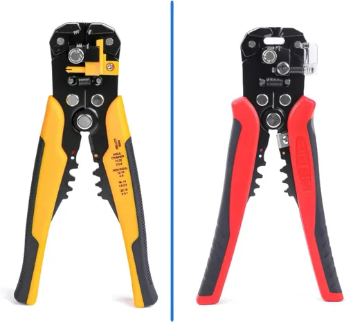 Miniatura 6 de 3 en 1 pelacables automático/cortador/crimpador, AWG10-24, alicates multi de 8 pulgadas para pelar cables eléctricos, corte de cables, prensado