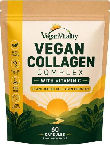 Suplementos veganos de colágeno con biotina para cabello, piel, uñas y articulaciones, suministro de 2 meses. Suplemento vegano de colágeno a base