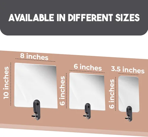 Miniatura 5 de El reemplazo del espejo de inspección funciona con postes de extensión Extend A Vue de 3.5 x 6 pulgadas