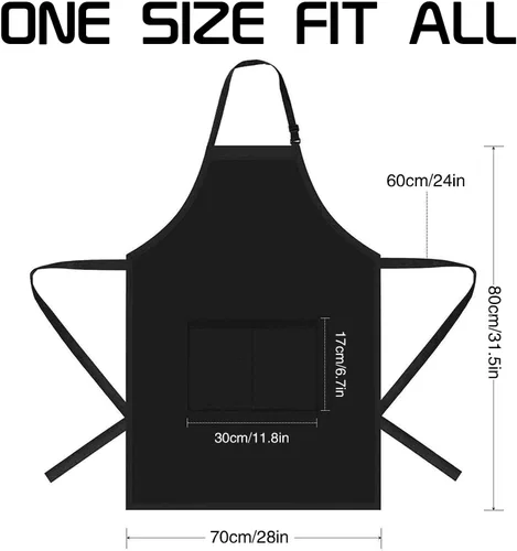 Miniatura 4 de Rosoz Funny Couple Aprons - Gift Ideas For Her Him - Kitchen Cooking Set - Birthday, Wedding, Anniversary, Bridal Shower
