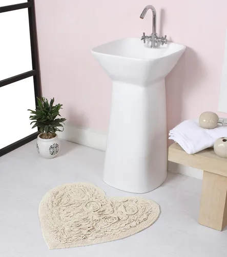 Miniatura 98 de Home Weavers Bell Flower Collection - Tapetes de baño copetudos 100 % algodón, extrasuaves y absorbentes, antideslizantes, lavables a máquina, lino