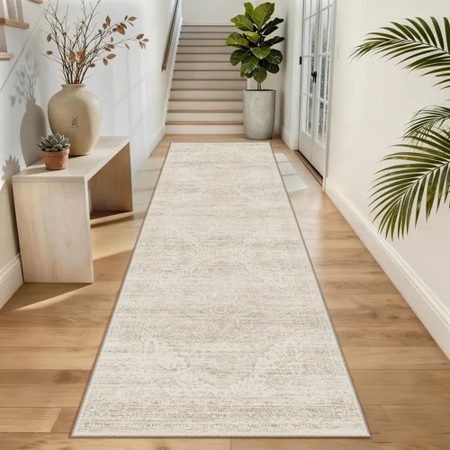 Miniatura 65 de Alfombras para pasillos antideslizantes 2x8, alfombra de pasillo moderna lavable para entrada, alfombra de piso suave resistente a manchas para Gris