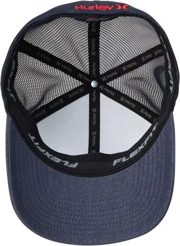 Miniatura 6 de Hurley Sombrero para hombre - Gorra de camionero ajustada con malla Icon Flag