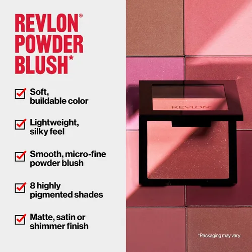 Miniatura 4 de Revlon Rubor en Polvo para Rostro, Color de Alto Impacto y Fácil Aplicación, Acabado Ligero y Suave, 028 Apricute, 4.8 g