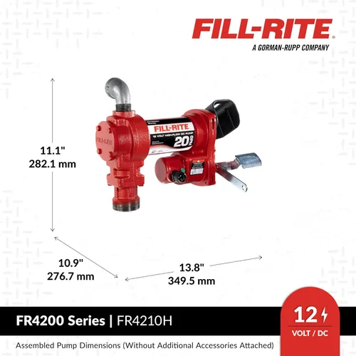 Miniatura 4 de Fill-Rite Bombas de Transferencia de Combustible de 12V y 20 GPM (Serie 4200)