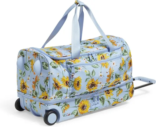 Miniatura 2 de Vera Bradley Womens Recycled Lighten Up Reactive Foldable Rolling Duffle Luggage