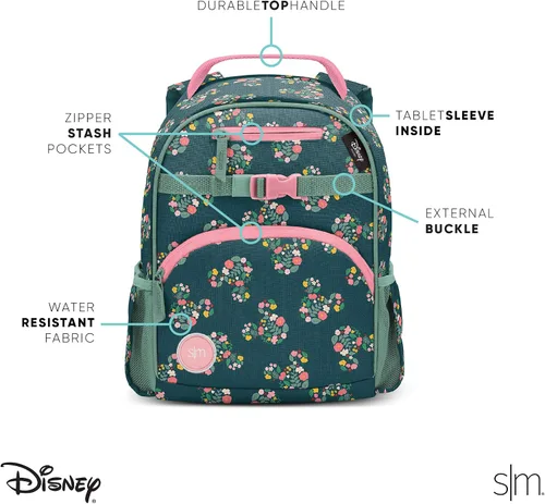 Miniatura 7 de Simple Modern Mochila para niños pequeños y niñas D Arcoíris Princesa Niños-12l