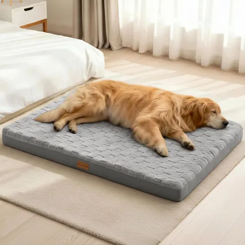 Miniatura 11 de Patas Lague Cama Ortopédica para Perros de Tamaño Grande 36''X24'', Impermeable Suave Cómoda de Espuma Egg Crate Camas Grandes para Mascotas