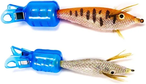 Miniatura 5 de 10 piezas de cubierta de ganchos de calamar de pesca, cubierta de gancho de pesca de PVC, funda protectora de gancho de calamar, tapas de seguridad