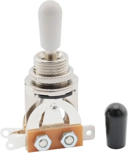 Miniatura 11 de Musiclily Basic Metric - Interruptor de palanca de guitarra recta corta de 3 vías para guitarra eléctrica estilo LP, parte superior negra con punta