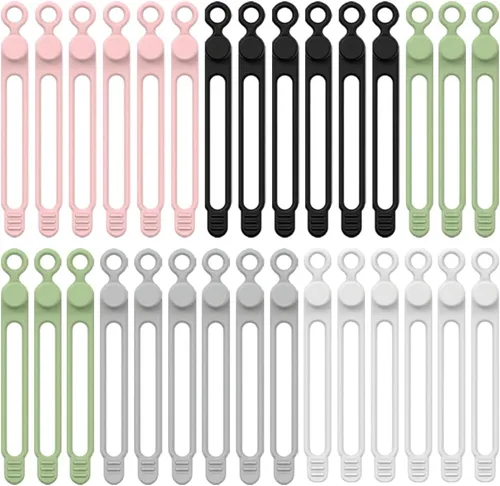 Organizador de cables, bridas de silicona actualizadas 2026, organizador de auriculares, organizador de cables reutilizable, organizador de cables