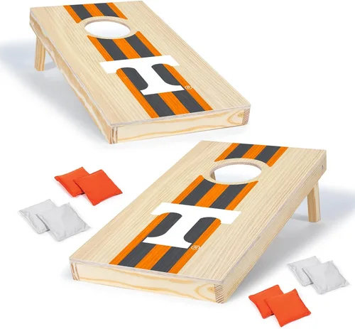 Miniatura 8 de Wild Sports College - Juego de cornhole de madera maciza de 1 x 2 pies con impresión directa HD gráficos del equipo, tamaño de viaje