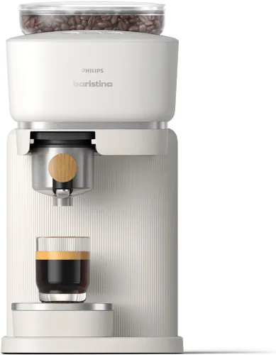 Miniatura 14 de Philips Baristina - Máquina de café expreso, molienda, apisona y prepara granos de café en una sola pasada, compacta, presión de bomba de 16 bares