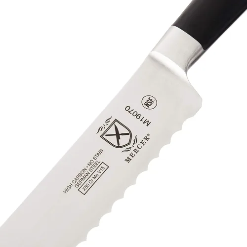 Miniatura 3 de Mercer Culinary Cuchillo de Pan de Borde Ondulado Forjado Züm, 8 Pulgadas