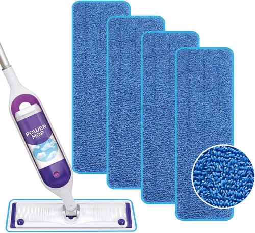 Almohadillas de repuesto reutilizables para mopa eléctrica Swiffer Power Mop Kit de iniciación – Recambios de almohadillas Swifter Powermop –
