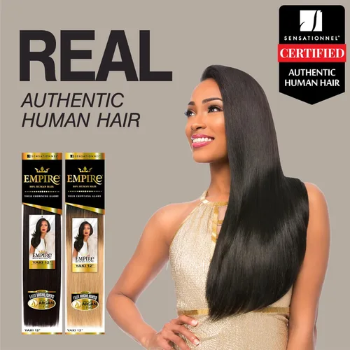 Miniatura 7 de Sensationnel Cabello humano Empire Yaki – Tejido sin enredos para un tejido rápido y coser en estilos para reflejos falsos y parte media falsa dejar
