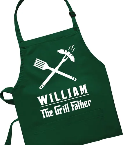 Miniatura 8 de Delantal personalizado para hombres, regalo de chef personalizado, regalo del día del padre, regalo de barbacoa y parrilla para papá, delantal