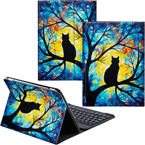 Miniatura 72 de Para Samsung Galaxy Tab S6 Lite Funda 2022/2020 Teclado Inalámbrico Desmontable Y Cubierta De Soporte De Cuero PU Funda Protectora Para Samsung