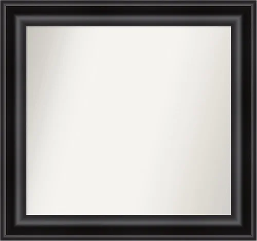 Miniatura 648 de Amanti Art Espejo personalizado, espejo de baño negro puente, espejo de pared o espejo de tocador de baño sobre el fregadero (26 x 26 pulgadas)