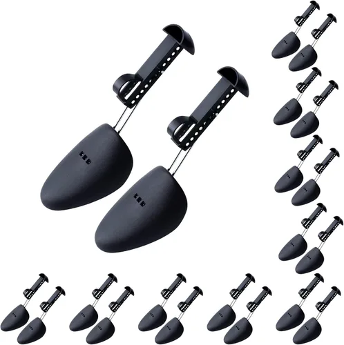 YOLOPLUS+ Ensanchador de zapatos de plástico para hombre, árboles de zapatos ajustables para hombres, soporte portátil para talladores de árboles de