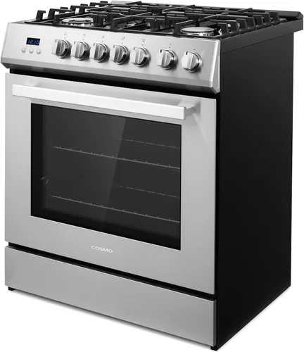 Miniatura 6 de COSMO COS-305AGC - Cocina independiente de gas para horno individual de 30 pulgadas y 5.0 pies cúbicos con placa de cocina de 5 quemadores