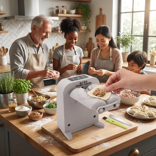 Miniatura 4 de Máquina eléctrica para hacer albóndigas, fabricante automático de bolas de masa para el hogar con cepillo de cuchara de llenado que forma en un