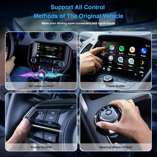 Miniatura 7 de Adaptador inalámbrico CarPlay, Magic Box compatible con YouTube TikTok y más, adaptador inalámbrico Android Auto fácil de configurar para autos