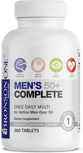Miniatura 5 de Bronson ONE Daily Multivitamínico Completo Multimineral para Hombres 50+, 360 Tabletas