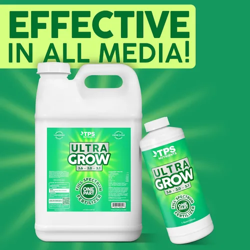 Miniatura 5 de TPS NUTRIENTS Fertilizante vegetal Ultra Grow de una parte con todos los NPK Cal-Mag y Micros, 1 cuarto de galón (32 onzas)
