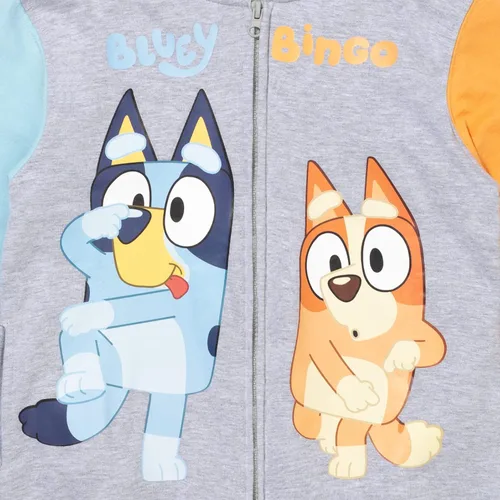 Miniatura 5 de Bluey & Bingo - Sudadera con capucha raglán con cremallera, Naranja