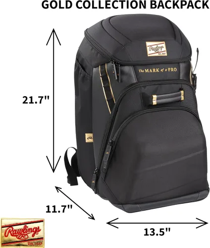 Miniatura 3 de Rawlings Rawlings Bolso de Equipo de Colección Dorada Béisbol/Sóftbol Múltiples Estilos Negro