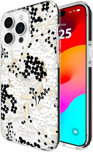 Miniatura 13 de Kate Spade New York Funda para iPhone 15 Pro Max, compatible con la funda MagSafe para teléfono, purpurina gruesa iridiscente