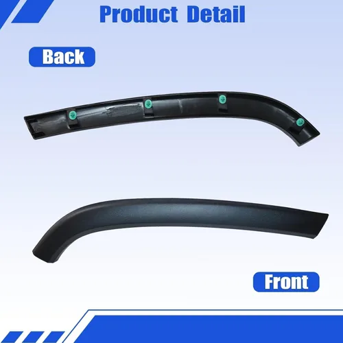 Miniatura 3 de SecosAutoparts Moldura de rueda de puerta trasera derecha del lado del pasajero 1MP36RXFAE, apto para Jeep Grand Cherokee 2011-2021 Reemplazar