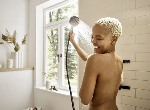 Miniatura 3 de hansgrohe Pulsify S Juego de Cabezal de Ducha de Mano de 6 Pulgadas Moderno 3 Pulverizadores PowderRain, IntenseRain, Masaje Pulsante con QuickClean