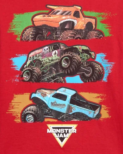 Miniatura 5 de Monster Jam Paquete de 2 camisetas gráficas de manga larga multicolor