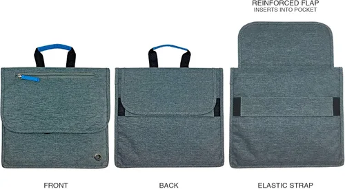 Miniatura 3 de So-Mine Commuter Bolsa esencial Se fija al asiento de la aerolínea y el bolsillo del coche Organizador de viaje Perfil delgado 6 bolsillos 2