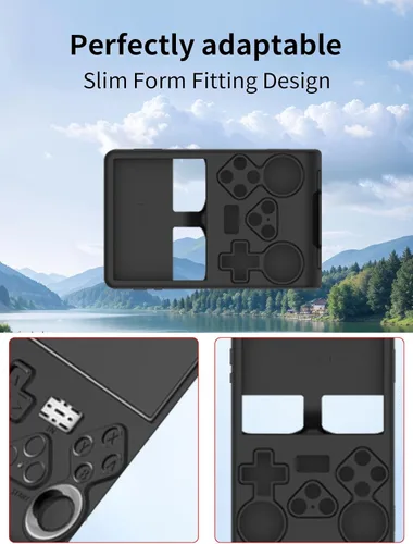Miniatura 4 de Funda para consola de juegos retro R40S Pro, funda protectora suave de silicona a prueba de golpes para consola de juegos portátil R40S Pro Flip