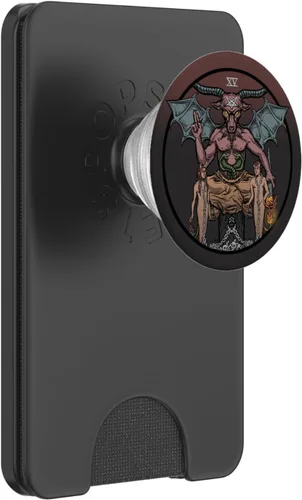 Miniatura 8 de El diablo Tarot Card Baphomet Halloween gótico de bruja satánica PopSockets intercambiables PopGrip