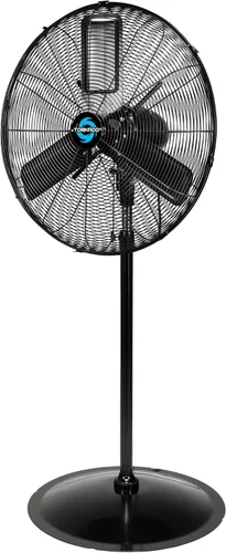 Tornado Ventilador de pedestal oscilante para exteriores de 24 pulgadas, ventilador de piso de metal de alta velocidad IPX4 resistente al agua,